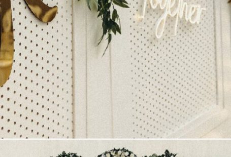 Arrange Plants - View of Seats for the Bride and Groom on the Background of a Flower Arrangement