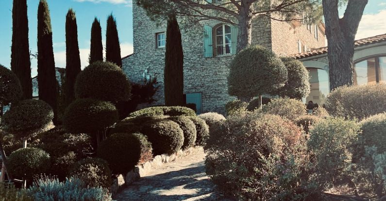 Formal Garden - Garden in Front of a Villa