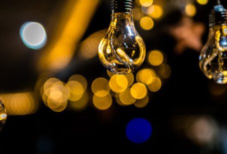 Bulbs - Close-Up Photo of Three Hanging Light Bulbs